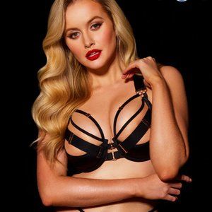 Honey Birdette Adriana Strappy bondage bra 38DDD (F)